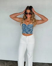 Load image into Gallery viewer, Midnight Rodeo Denim Bralette
