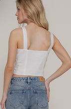 Load image into Gallery viewer, V-Neckline Button Down Linen Effect Top