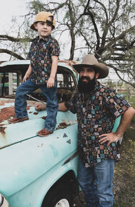 Check Yer Cowboy (Mens) Button Up