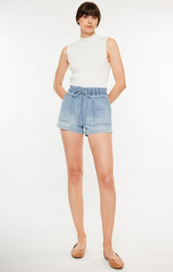 Kan Can Paper Bag Denim Shorts