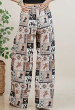 Load image into Gallery viewer, Nora Western Patch Collage Print Slack Pants