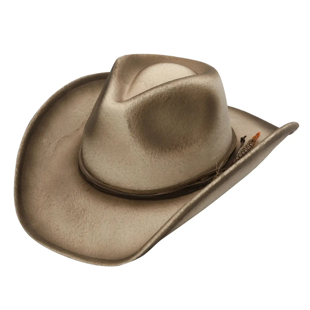 Alberto Ultra Felt Feather Band Western Drifter Hat