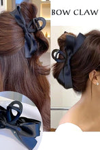 Load image into Gallery viewer, Sweet Silk Ribbon Bowknot Tassels Hair Clip Claw