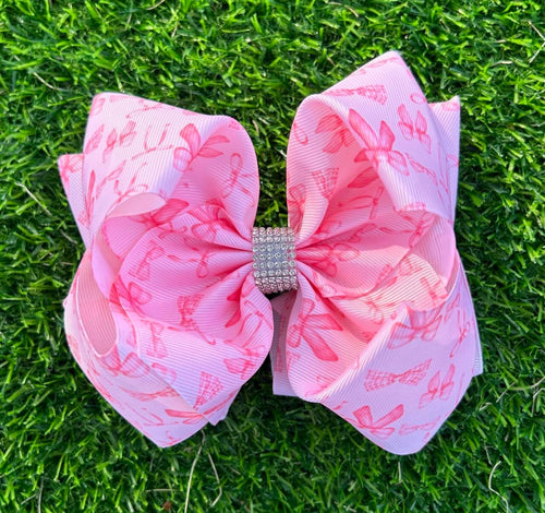 Coquette Bow Printed Hair Bow