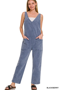 Casual Adjustable Strap Baggy Jumpsuit With Pockets