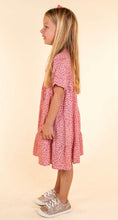 Load image into Gallery viewer, Girls’ Glam-ulous Pink Leopard Midi Dress