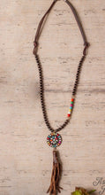 Load image into Gallery viewer, Wild Wild West Rainbow Squash Blossom Necklace