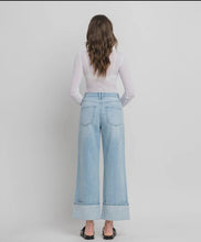 Load image into Gallery viewer, Kris Seamed Cuffed Baggy Wide Leg Jeans