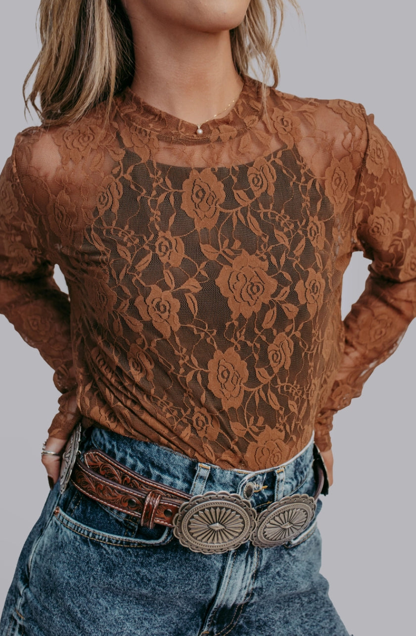 Roses Lace Top