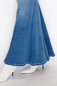 Denim Maxi Mermaid Skirt with Gusset