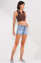 Load image into Gallery viewer, High Rise Ultra Stretch Shorts - Sneak Peek Denim