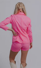 Load image into Gallery viewer, Boss Lady Striped Blazer Shorts Set