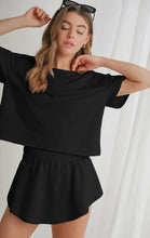 Load image into Gallery viewer, Cropped Tee&amp; Ruffled High Waist Skort Set