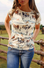 Load image into Gallery viewer, Western Fashion Mustang River Printed Mesh Top