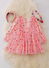 Load image into Gallery viewer, Super Cute Pink Chick Dress with Ruffle Detail