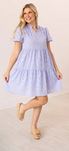 Load image into Gallery viewer, V-Neck Checkered Dress, Lavender