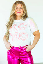 Load image into Gallery viewer, XOXO Sequins Puff Sleeve Top