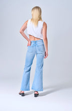 Load image into Gallery viewer, High Rise Ultra Stretch Flare with Center Seams - Sneak Peek Denim