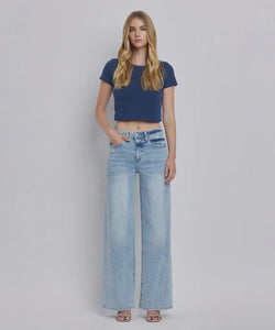 High Rise Super Wide Leg Jeans