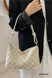 Checkered Monogram Shoulder Bag