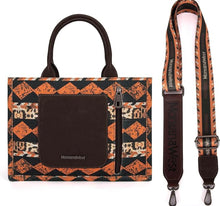 Load image into Gallery viewer, Montana West Boho Print Canvas Tote/Crossbody Leopard