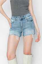 Load image into Gallery viewer, High Rise Stretch Denim Shorts