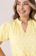 Load image into Gallery viewer, V-Neck Checkered Dress, Yellow