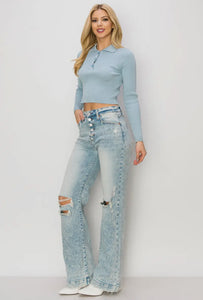 *Restock* 90's Vintage Stretch Wide Jeans *Restock*