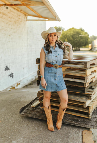 Denim Sweetheart Dress