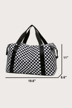 Load image into Gallery viewer, Checkered Travel Duffle Bag