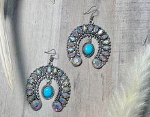 Load image into Gallery viewer, Bound in Love Aurora Borealis Silver Earrings