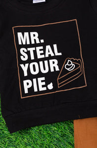 Mr. Steal Your Pie Graphic Printed 2 Piece Set