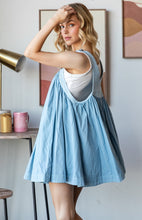 Load image into Gallery viewer, Woven Mini Flair Overall Dress
