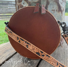 Load image into Gallery viewer, Wild Cherry Tooled Leather Canteen Purse Limited Edition