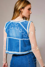 Load image into Gallery viewer, Western Garment Washed Denim Vest