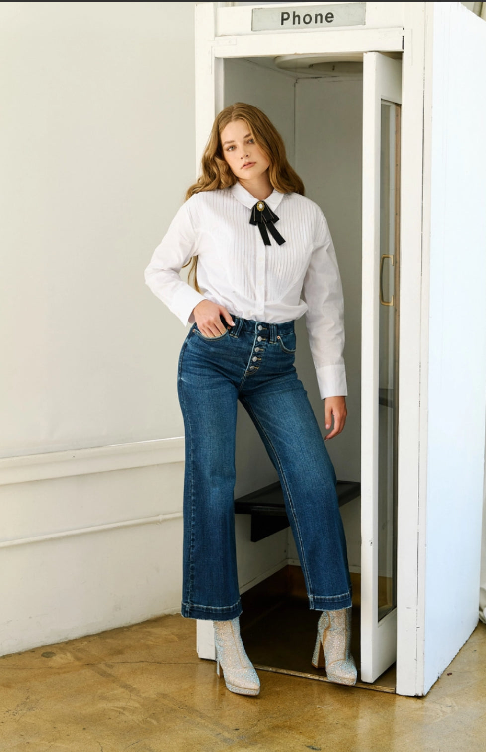 Tummy Control High Rise Modern Wide Jeans