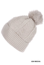 Load image into Gallery viewer, Warm Woven Knitted Lined Pom Beanie