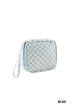 Load image into Gallery viewer, Checkered Cosmetic Makeup Travel Case