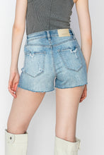 Load image into Gallery viewer, High Rise Stretch Denim Shorts