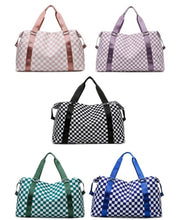 Load image into Gallery viewer, Checkered Travel Duffle Bag