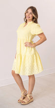Load image into Gallery viewer, V-Neck Checkered Dress, Yellow