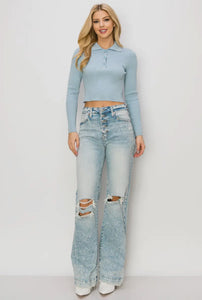 *Restock* 90's Vintage Stretch Wide Jeans *Restock*