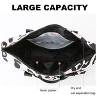 Load image into Gallery viewer, Leopard Print Weekender Travel Duffle Bag