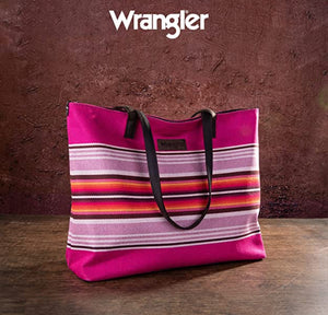 Wrangler Serape Pattern Dual Sided Print Canvas Tote