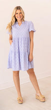 Load image into Gallery viewer, V-Neck Checkered Dress, Lavender