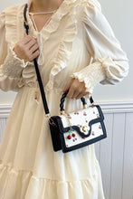 Load image into Gallery viewer, Cherry Pattern Vegan Leather Shoulder Hand Bag