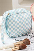 Load image into Gallery viewer, Checkered Cosmetic Makeup Travel Case