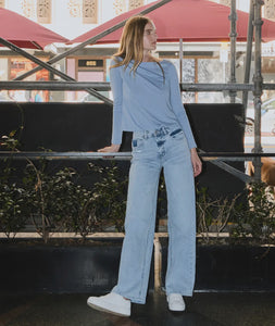 High Rise Super Wide Leg Jeans