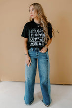Load image into Gallery viewer, Check It Black Embroidery Top