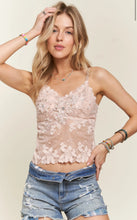 Load image into Gallery viewer, Rhinestone Accent Lace Bralette Top